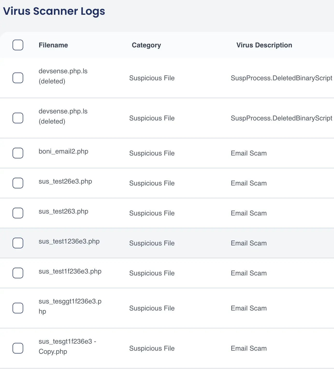 Log Monitoring Screenshot